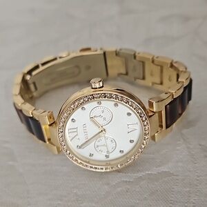 Valletta Two-Tone Tortoise Watch.